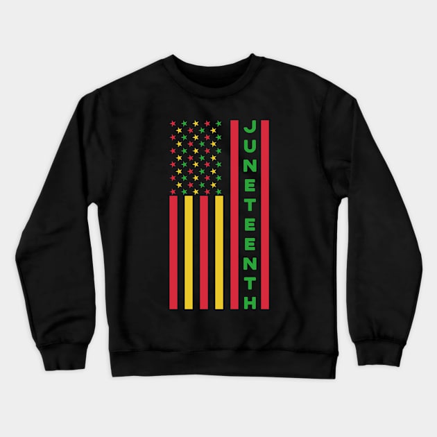 Juneteenth african american BLM Freedom Equality Crewneck Sweatshirt by qwertydesigns